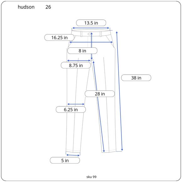 Hudson Krista Super Skinny Jeans Dark Wash Size 26 - Mid Rise Stretch Denim - Picture 5 of 16